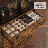 BOTLOG 71” Pantry Cabinet, Kitchen Pantry Storage Cabinet with Adjustable Shelf, Drawer and Barn Door, Tall Storage Cabinet, Bar Cabinet with Visual BOTLOG