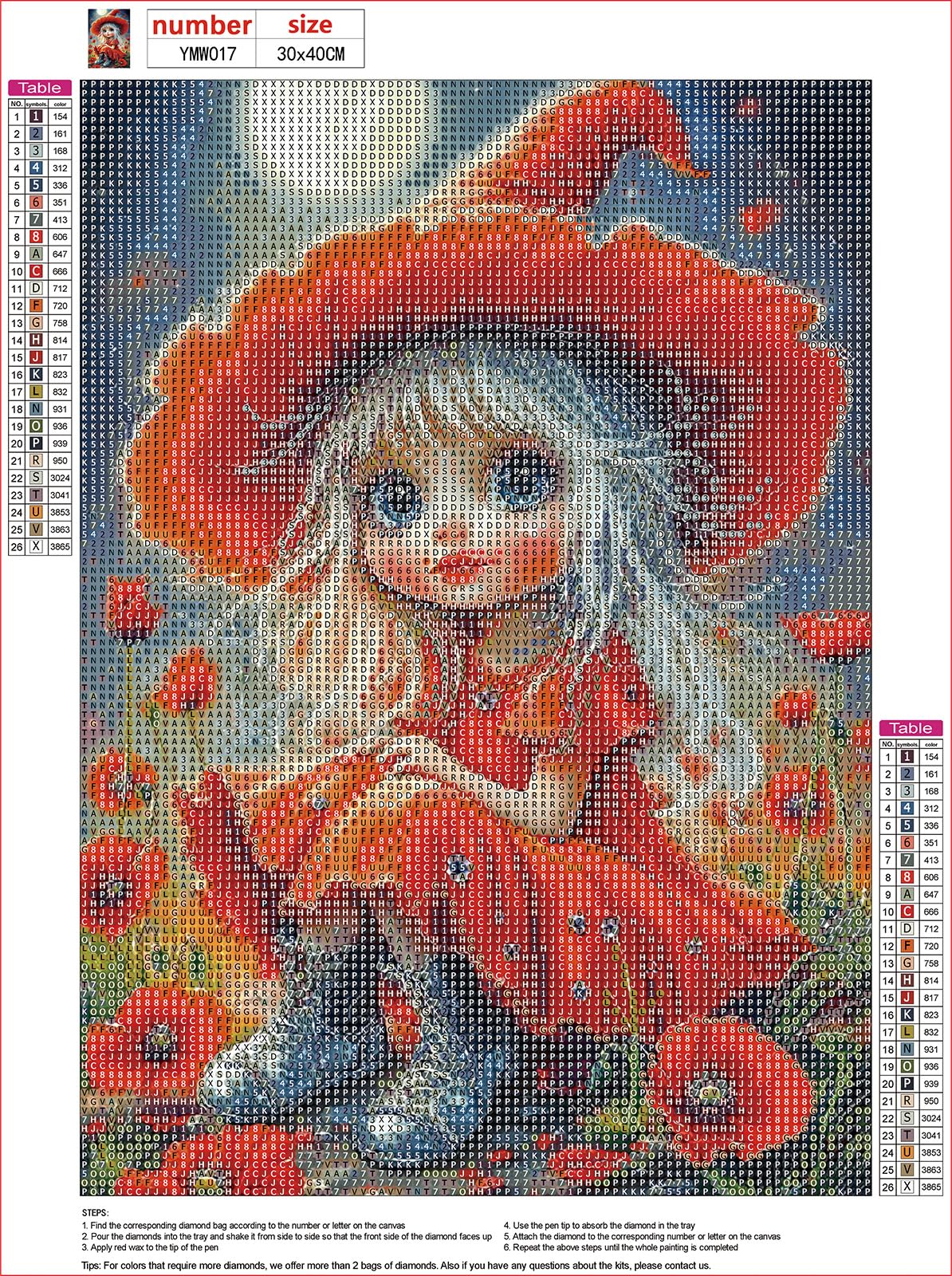 MXJSUA DIY 5D Diamond Painting Kits for Adults, Flower Fairy Diamond Art Painting Full Drill Crystal Rhinestone Embroidery Craft Kits for Home Wall Decor Gifts, 12x16inch MXJSUA