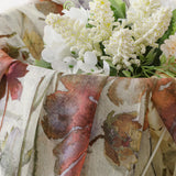 OWENIE Crushed Semi Sheer Curtains 72 Inches Length 2 Panels, Floral Pattern Design Rod Pocket Light Filtering Farmhouse Curtains for Bedroom Living Room, 2 Pieces Total 84 Inch Wide, 72 inch Long OWENIE