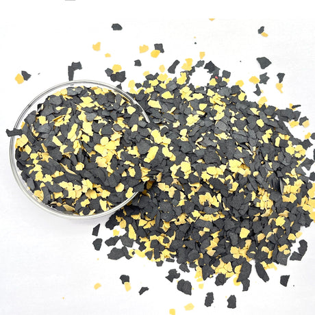 Huixiang 500G/1.1LB Decorative Color Chips for Epoxy Garage Floors - Floor Paint Kit, Garage Floor Flakes, Paint Chips for Epoxy Floor - Garage Floor Coating (1.1LB, YELLOW, 1) Huixiang