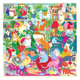 Mudpuppy Caturday Afternoon – 500 Piece Family Puzzle with Colorful and Fun Illustrations of Cozy Cats for Children Ages 8 and Up Mudpuppy