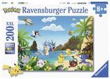Ravensburger - Children's Puzzle - XXL 200 Piece Puzzle - Catch Them All! / Pokémon - Ages 8 and up Puzzle - Thick and Durable Cardboard - Video Game - 12840 Ravensburger