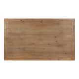 Kate and Laurel Wyldwood Rustic Carved Coffee Table, 38" x 23" x 18", Distressed Brown and White, Farmhouse-Inspired Living Room Decor Kate and Laurel