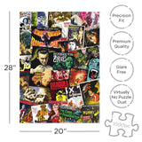 AQUARIUS Hammer Classic Horror Movies Collage (1000 Piece Jigsaw Puzzle) - Glare Free - Precision Fit - Virtually No Puzzle Dust - Officially Licensed Hammer Merchandise & Collectibles - 20x28 Inches AQUARIUS