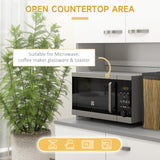 HOMCOM 71" Freestanding Buffet with Hutch, Kitchen Storage Cabinets, Pantry with 6 Doors, 3 Adjustable Shelves, and Drawer for Living Room, White HOMCOM