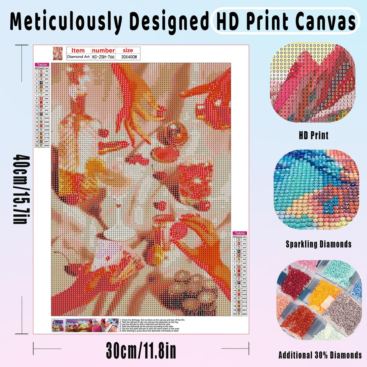 KICHANG White Retro Diamond Painting Diamond Art Kits for Adults,5D Diamond Art Crafts,Round Full Drill Diamond Dots Diamond Art Kits for Home Decor&Gift-11.8x15.7in KICHANG