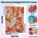 KICHANG White Retro Diamond Painting Diamond Art Kits for Adults,5D Diamond Art Crafts,Round Full Drill Diamond Dots Diamond Art Kits for Home Decor&Gift-11.8x15.7in KICHANG