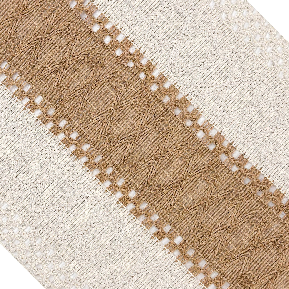 Vanzard Boho Table Runner for Thanksgiving Fall Christmas Home Decor with Tassels 72 Inches Long , Farmhouse Rustic Table Runners for Bohemian Kitchen Dining Table(12x72in) Vanzard