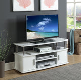 Convenience Concepts Designs2Go Monterey TV Stand with Cabinets and Shelves Home_Furniture_and_Decor, 47.25"L x 15.75"W x 21.25"H, White Convenience Concepts