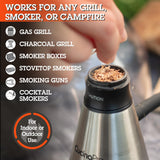 Camerons All Natural Extra Fine BBQ Wood Chips, 3 Pack - Bourbon Oak, Oak, Maple (3 Pints, 0.473L ea) - Kiln Dried Sawdust Shavings for Smoking Guns, Smokers, Smoke Boxes - Barbecue Grilling Gift Set Camerons