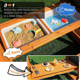 SuniBoxi Kids Swing Sets for Backyard, Wooden Playground Sets for backyards with a Wave Slide, Rock Climbing Wall, 2 Swings, and More,6-in-1 Outdoor Playset SuniBoxi