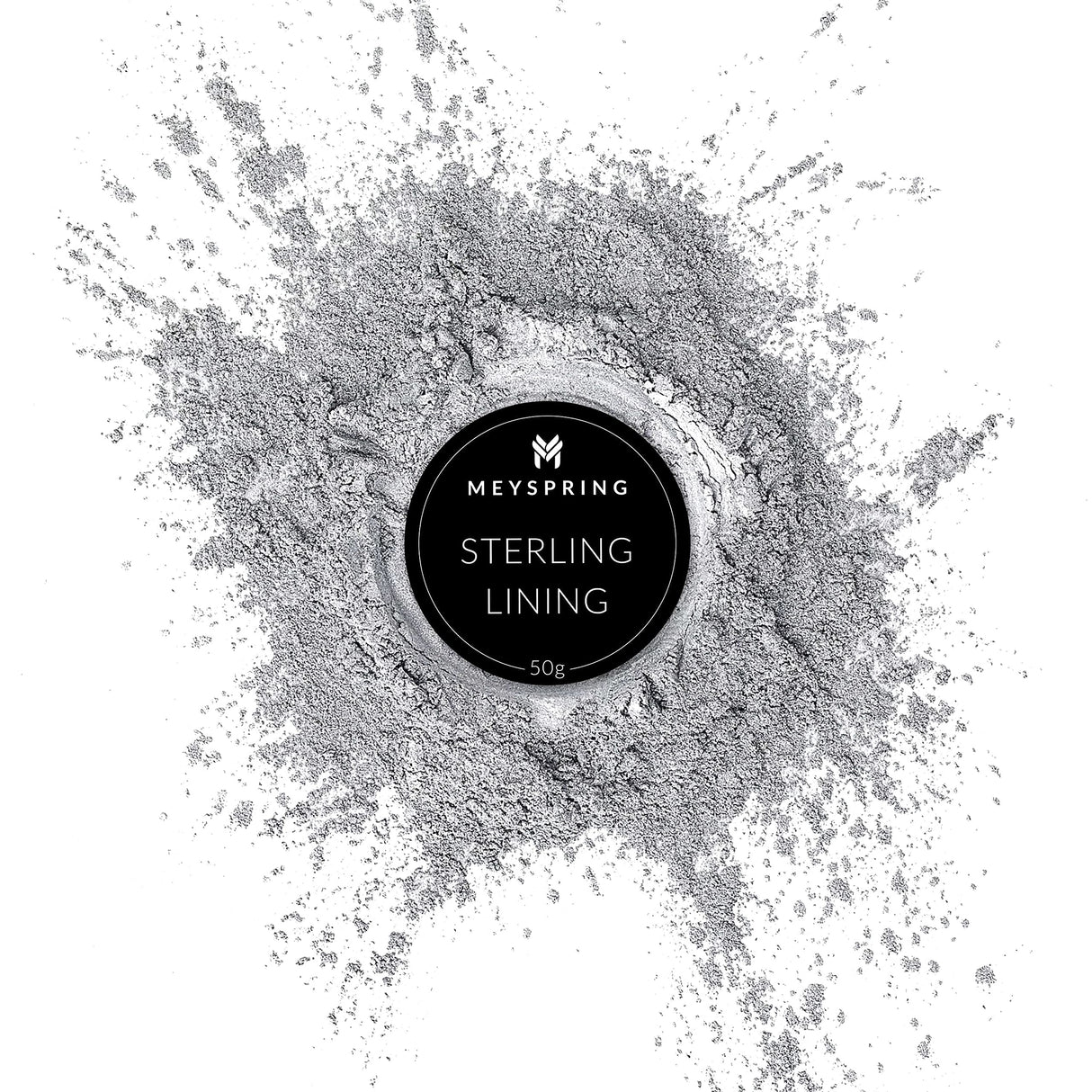 MEYSPRING Sterling Lining - True Metallic Pigment for Epoxy, Casting & UV Resin - Silver Metallic Pigment Powder for Resin Art & Makeup MEYSPRING