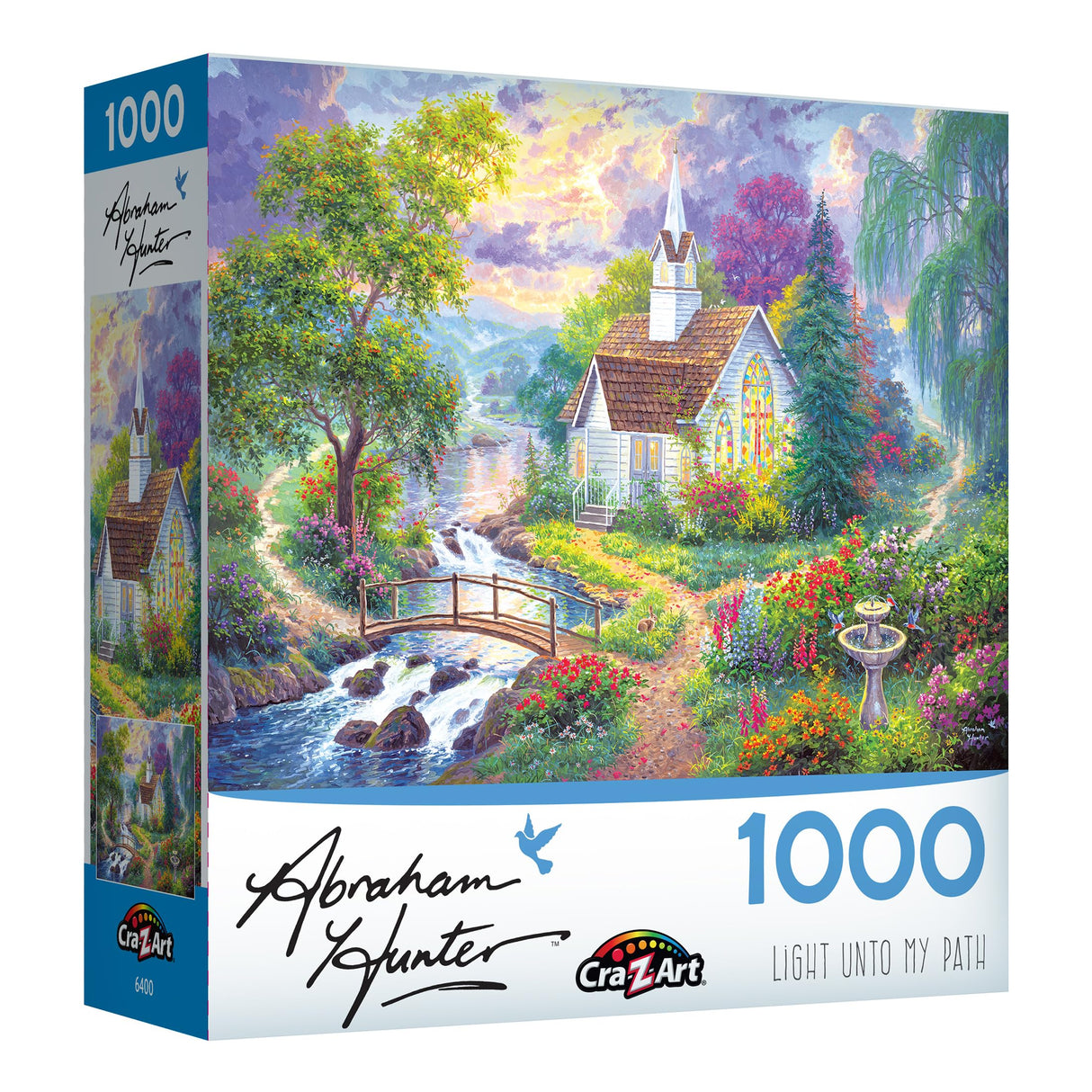 RoseArt - Abraham Hunter - Light Unto My Path - 1000 Piece Jigsaw Puzzle for Adults RoseArt