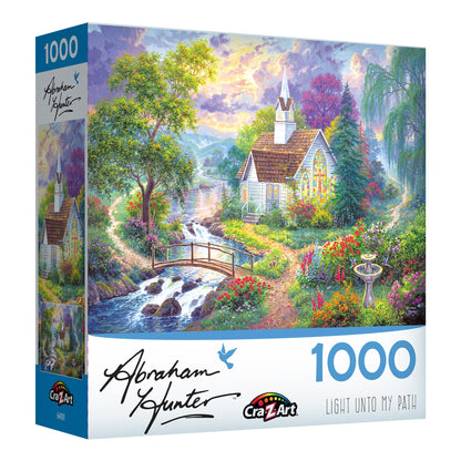 RoseArt - Abraham Hunter - Light Unto My Path - 1000 Piece Jigsaw Puzzle for Adults