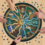 Zodiac Horoscope Puzzles for Adults 1000 Pieces Challenging Puzzle Perfect for Game Nights 1000 Piece Jigsaw Puzzles for Kids, Family, Friends and Lovers, Finished Size 26.7" x 26.7" XWFXZRO