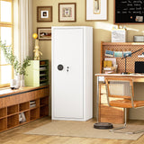 INTERGREAT White Gun safes, Rifle Safe,Gun Safes for Home Rifle and Pistols, Long Gun Safe for Rifle Shotgun for Home,Quick Access Rifle Safes,Adjustable Shelves, Easy Assemble(8-12 guns) INTERGREAT
