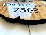 Personalized Cabin Sign Outdoor Wood Sign Welcome Sign Rustic Decor Custom Wood Sign Wooden Address Signs Benchmark Signs And Gifts