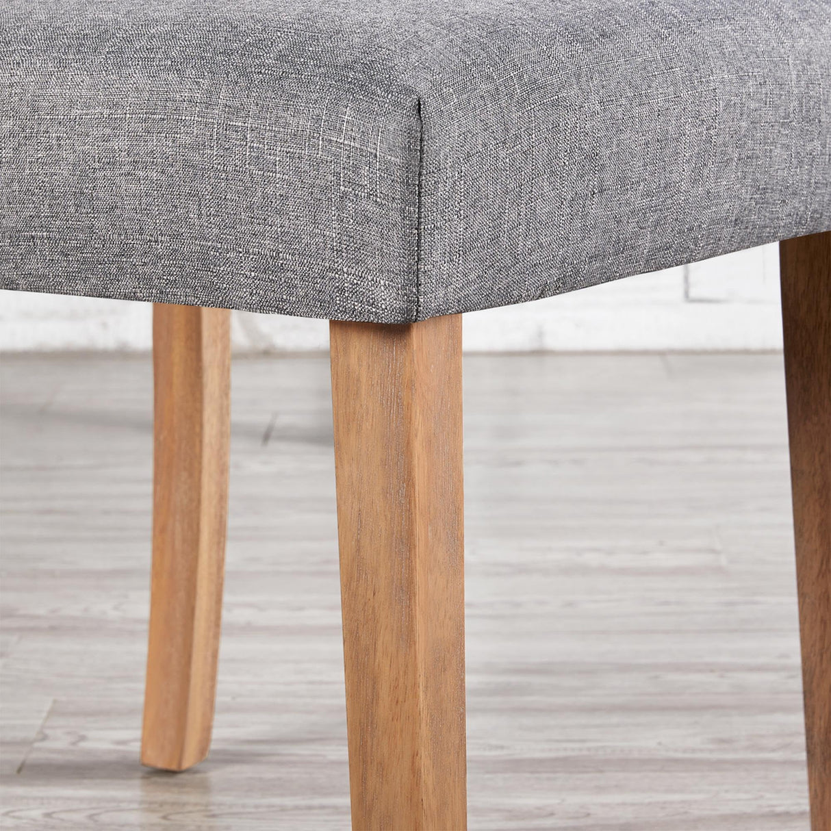 Yaheetech Dining Chairs Set of 2 Fabric Upholstered Dining Chairs High Back Padded Chairs Button Tufted Parsons Kitchen Chairs With Solid Wood Legs for Home, Dining Room, Kitchen, Dark Gray(1 package) Yaheetech