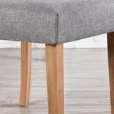 Yaheetech Dining Chairs Set of 2 Fabric Upholstered Dining Chairs High Back Padded Chairs Button Tufted Parsons Kitchen Chairs With Solid Wood Legs for Home, Dining Room, Kitchen, Dark Gray(1 package) Yaheetech