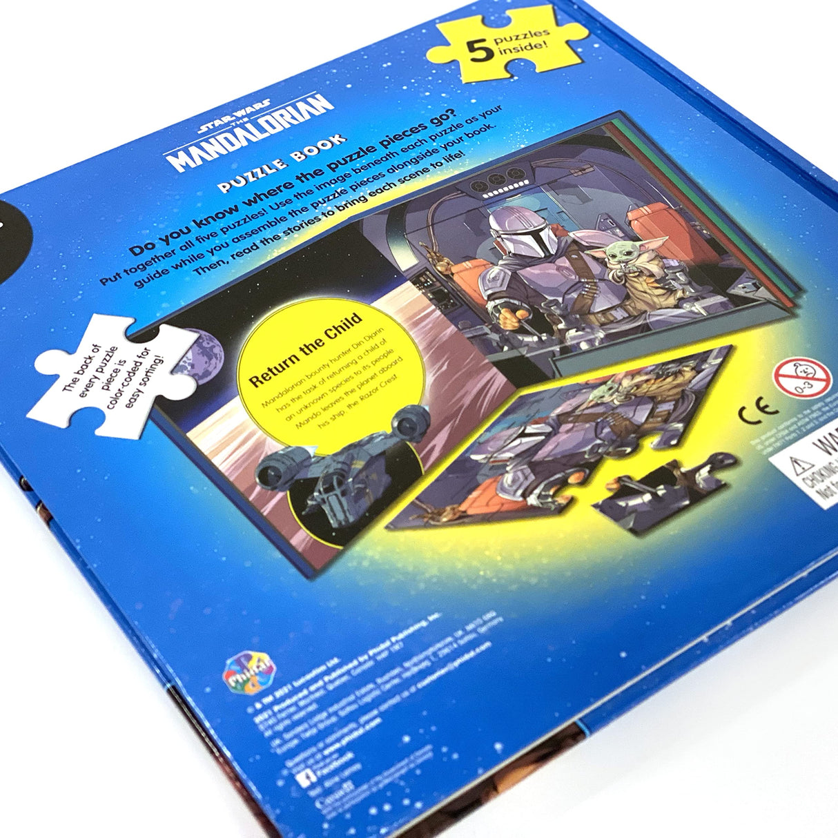 Disney Star Wars The Mandalorian My First Puzzle Book - Jigsaw Puzzles for kids, 10-page board book, 5 puzzles to enjoy Phidal