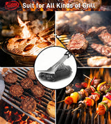 TNTOR Grill Brush with Scraper, 18" Adjustable Handle with Bottle Opener BBQ Grill Brush for Outdoor Grill/Smoker/Gas and Charcoal Grill Cleaning WoodArtSupply