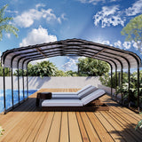 Royal Windsor 20×20 FT Metal Carport Car Port for 2 Car, Multi-Use Heavy Duty Metal Garage Shed for Car, Outdoor Car Port Kit with Galvanized Steel Roof Building and Frame Royal Windsor