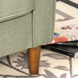 ZINUS Lauren Loveseat, Button Tufted Cushions, Easy, Tool-Free Assembly, Pear Green Zinus