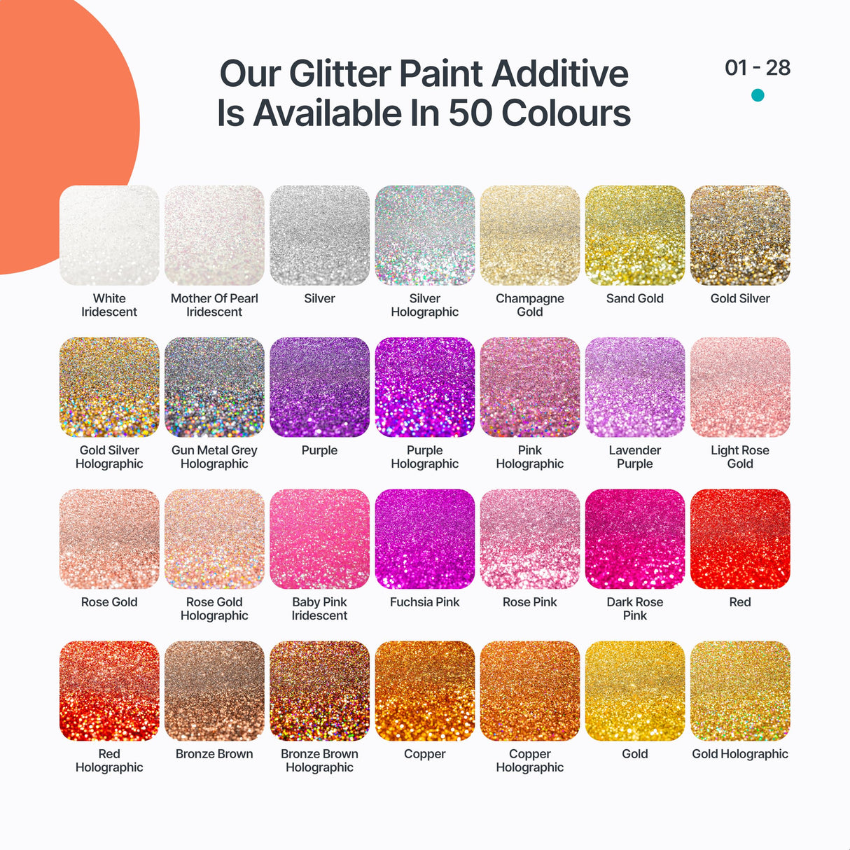 v1rtus Silver Holographic Glitter Paint Additive 400g with 4X Finishing Buffing Pads | for Painting Glitter Walls | Add to Interior or Exterior Paint v1rtus