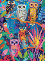 Cross & Glory - Hootenanny: Birds in Paradise - 1000 Piece Jigsaw Puzzle for Adults | Vibrant Indian Garden & Owl Design | Challenging and Artistic Cross & Glory