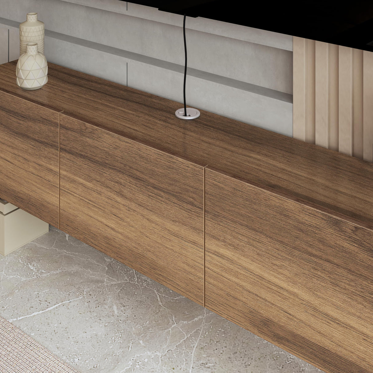 Atelier Mobili Floating TV Stand for 75 Inch TV, Wall Mounted Entertainment Center, Modern Media Console, Mid Century Modern TV Stand, Floating TV Stand 65 Inch ATELIER MOBILI THE LEADER OF THE INTERCHANGEABLE FURNITURE