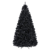 Yaheetech 7.5ft Black Artificial Christmas Pine Tree Seasonal Holiday Carnival Home Party Decoration for Home, Office Indoor Outdoor with 1749 Branch Tips and Foldable Stand Yaheetech