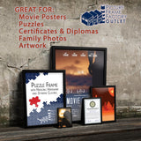 PFF PictureFrameFactoryOutlet - 16x20 Inch - Premium 1.25" Black Profile - Picture Frame for Artwork, Puzzles, Photos, Certificates PictureFrameFactoryOutlet