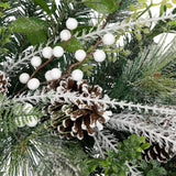 Northlight Real Touch™ Frosted Pinecones and Berries Christmas Wreath - 36" - Unlit Northlight
