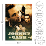AQUARIUS Johnny Cash Puzzle (500 Piece Jigsaw Puzzle) - Glare Free - Precision Fit - Officially Licensed Johnny Cash Merchandise & Collectibles - 14 x 19 Inches AQUARIUS