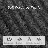 NNSNG 110" U Shaped Boneless Couches for Living Room with 2 Movable Ottomans,5 Seats Modular Cloud Sectional Couch Sofa(Black) NNSNG