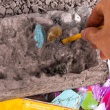 Gemstone Dig Kit, 16 Real Gem Stones and Crystals Excavation Kit, STEM Educational Toys Science Kit for Kids 5-7 8-12, Easter Basket Stuffers Gifts for Boys Girls DoDoMagxanadu