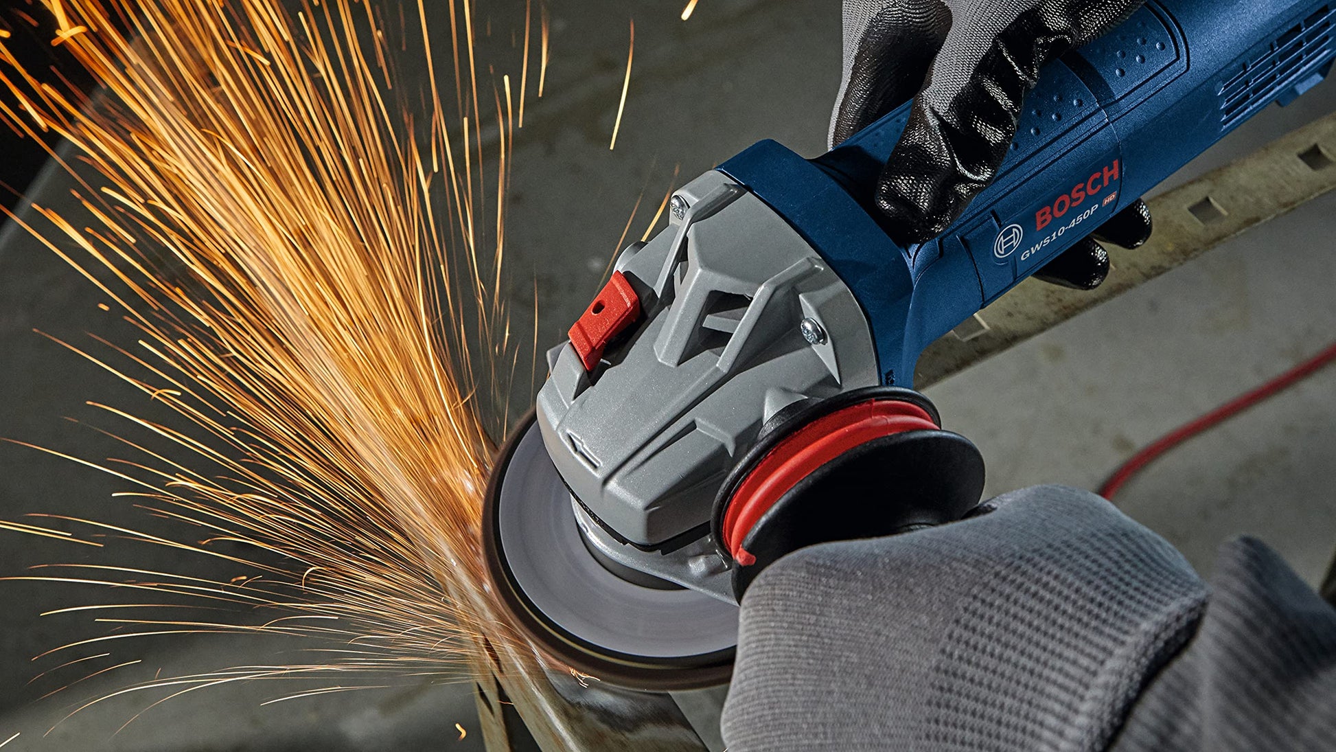 Bosch GWS10-450P 4-1/2 In. Ergonomic Angle Grinder with Paddle Switch - WoodArtSupply