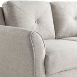 Lifestyle Solutions Harrington Sofa Curved Arms, Beige LifeStyle Solutions