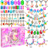 AMAZING TIME 130 Pcs Charm Bracelet Making Kit, Jewelry Toy for Girl Age 8-12 Beads Craft Set for 5 6 7 8 9 10 11 12 Year Old Teenage Birthday Gift AMAZING TIME