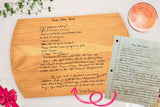 Robest's Gift Personalized Family Recipe Cutting Board - Mom And Grandma Handwritten Recipe Cutting Board, Personalized Cutting Boards Wood Engraved, Handmade Cutting Boards, Engraved Cutting Board Generic