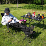 Opliy Camping Stool 2 Pack,13 Inch Portable Folding Stool for Outdoor Gardening and Beach Hiking Fishing,Foot Stool with Carry Bag (Black) Opliy