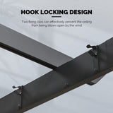 PURPLE LEAF Outdoor Retractable Pergola with Sun Shade Canopy 10' x 13' Patio Aluminum Pergola Shelter for Backyard Deck Garden Modern Metal Grill Gazebo, Gray PURPLE LEAF