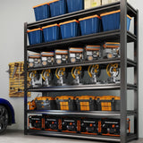 LI JIU HOME 84“H 6T Garage Shelving Heavy Duty Storage Shelves 3500 LBS Adjustable Metal Shelving Uints and Storage for Garage,Warehouse,School,Commercial,Business, 62 "W x 24 "D x 84 "H LI JIU HOME