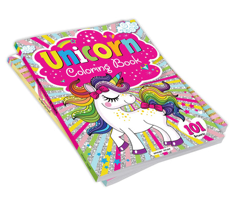 101 Unicorn Colouring Book: Fun Activity Colouring Book For Children WoodArtSupply