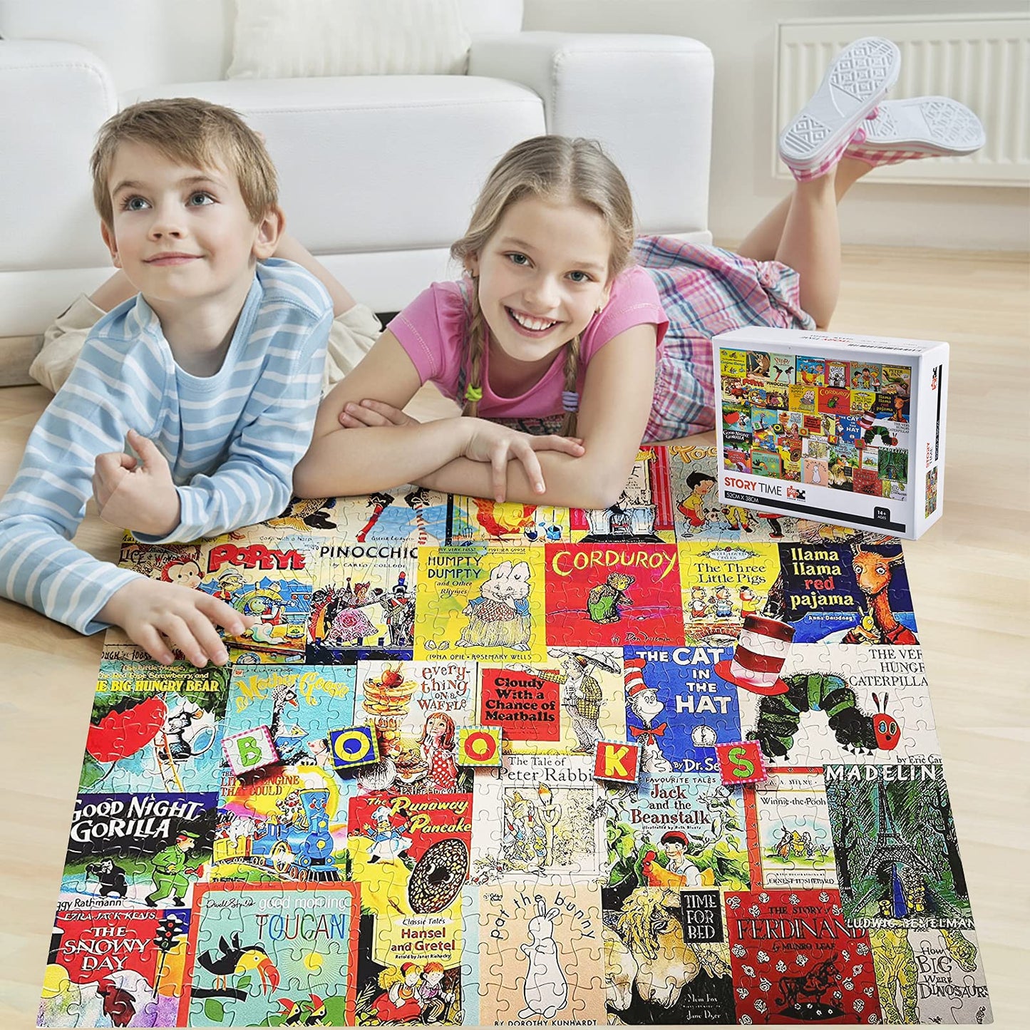 Jigsaw Puzzles 500 Pieces for Kids Adults - Vibrant Colors with Excellent Cutting Puzzles - Fits Family Challenge Puzzle Game Fun Indoor Activity (Story Time)