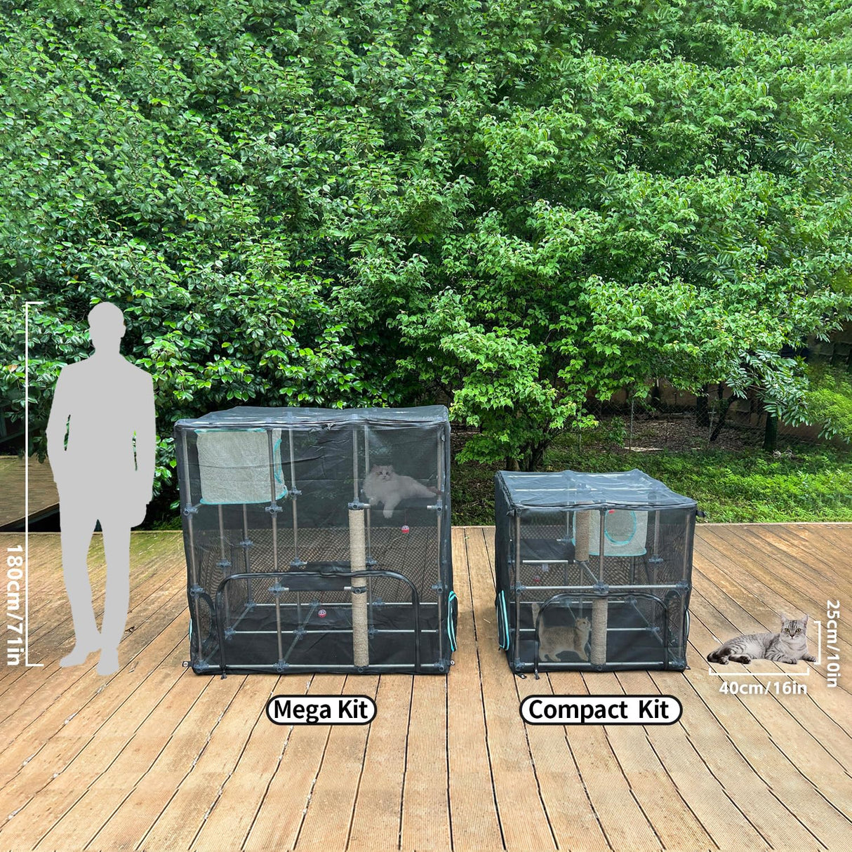INTURN Catio Outdoor Cat Enclosure,Compact Kit for Outdoor and Indoor(Compact Kit) INTURN