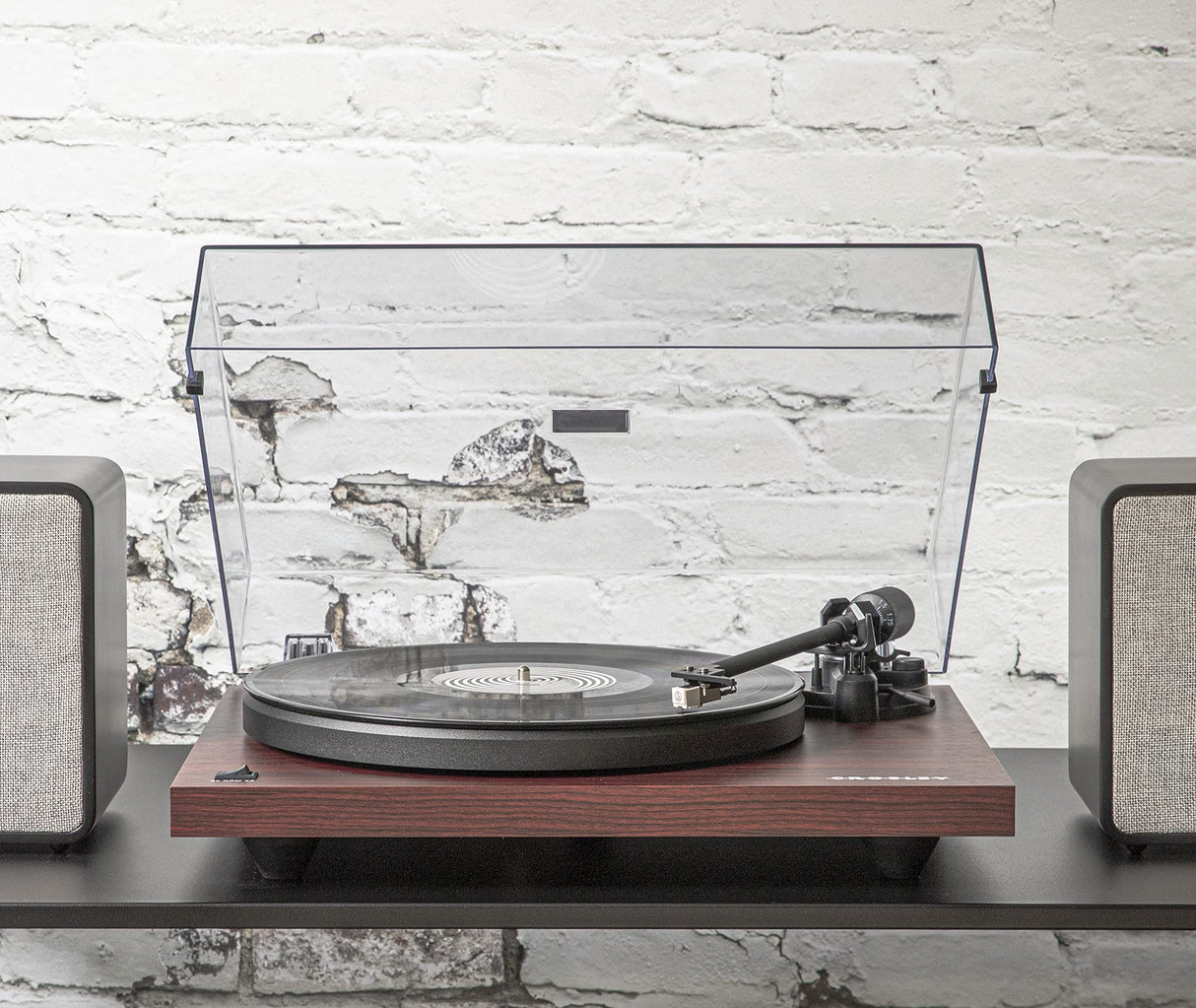 Crosley C6B-MA Belt-Drive Bluetooth Turntable Record Player with Adjustable Tone Arm, Mahogany Crosley