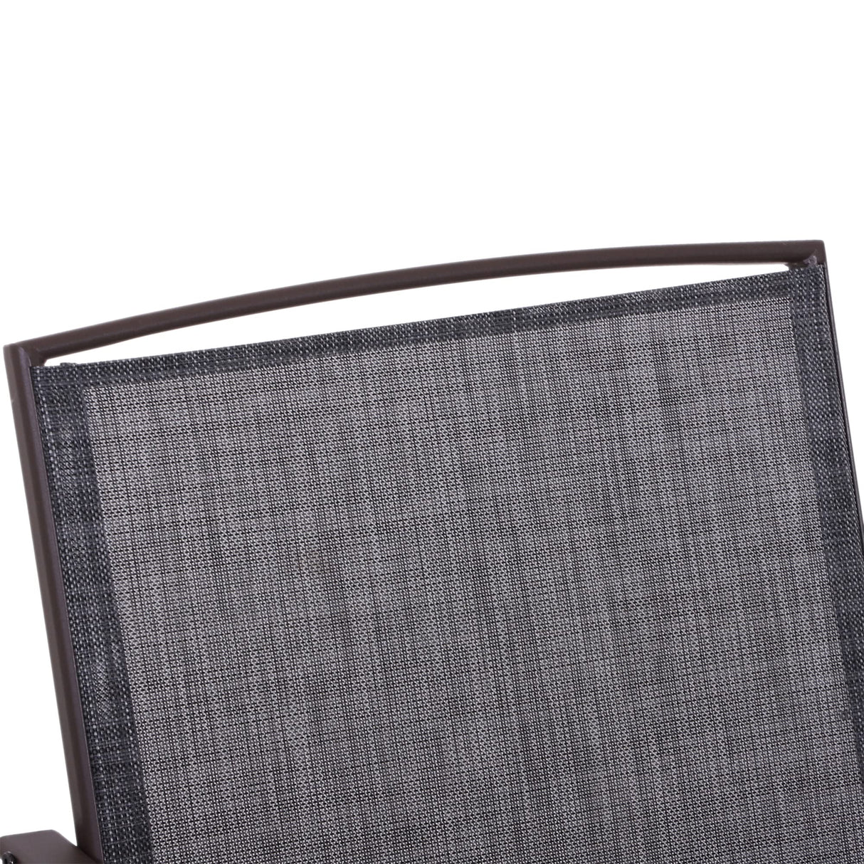 Outsunny Outdoor Glider Chairs with Coffee Table, Patio 2-Seat Rocking Chair Swing Loveseat with Breathable Sling for Backyard, Garden, and Porch, Gray Outsunny