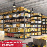 REIBII 84“H Garage Shelving Heavy Duty Storage Shelves 3500 LBS Adjustable Metal Shelving Uints and Storage for Garage,Warehouse,School,Commercial,Business, 60 "W x 24 "D x 84 "H REIBII