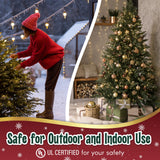 Clear Warm White Christmas Tree Lights - 20 ft String of 105 Incandescent Mini Bulbs Multifunctional Lighting Modes, for Decorative, Bedroom, Outdoor, Xmas Twinkle Lights with White Wire Total 21.6 ft stargo